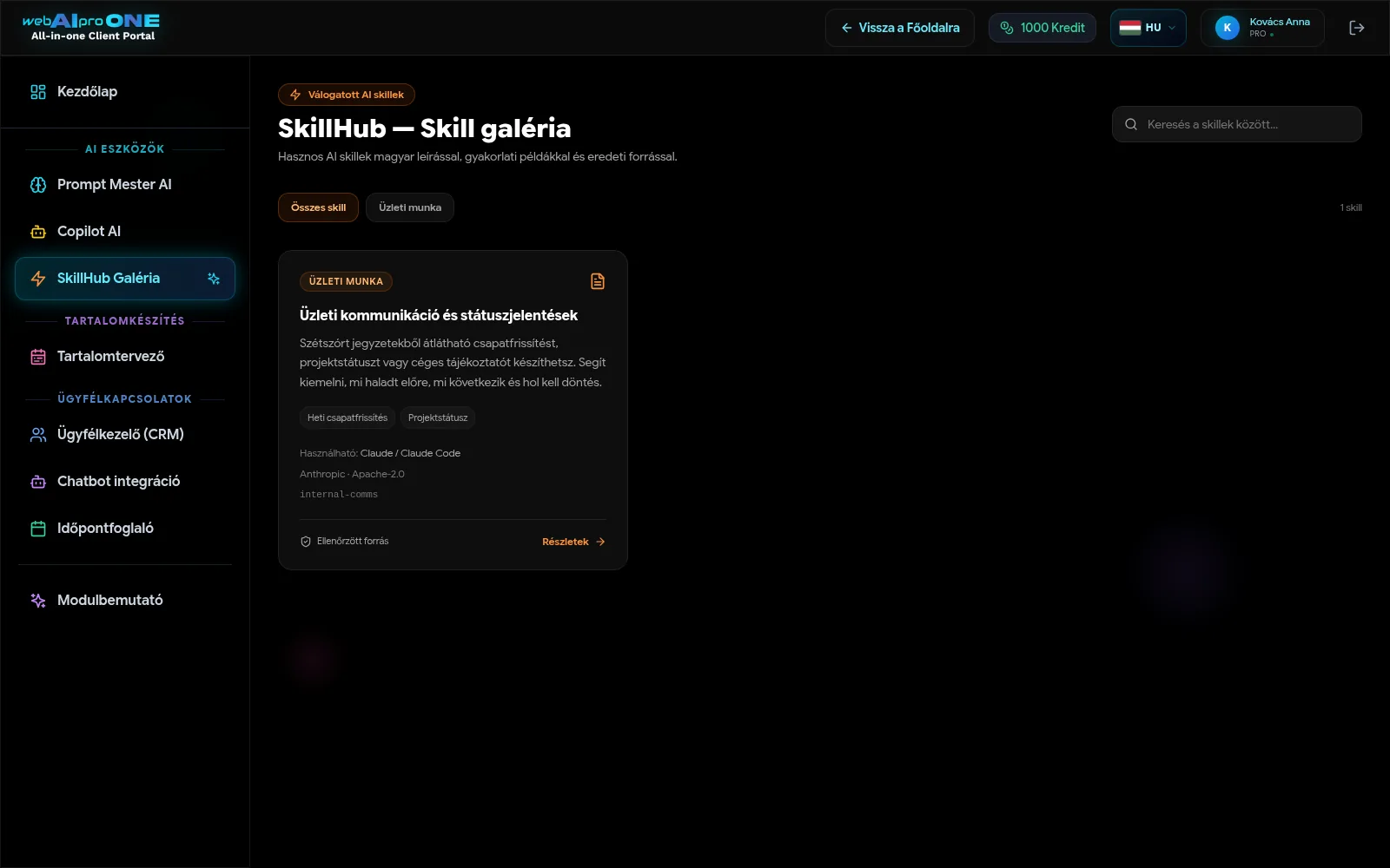 Kész AI munkafolyamatok galériája